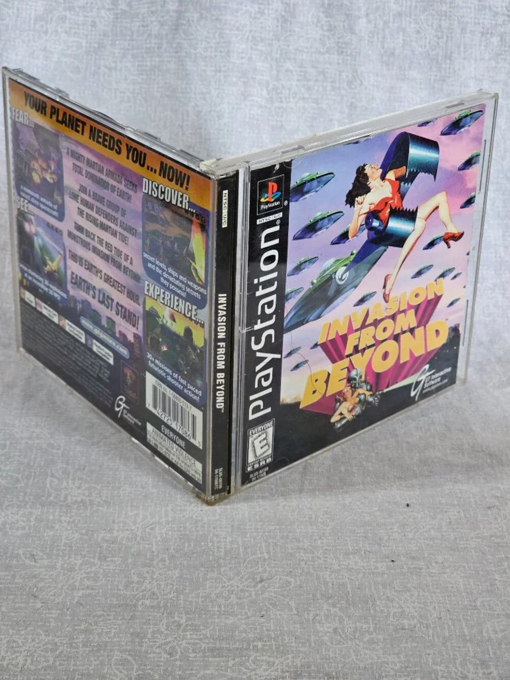 Invasion From Beyond PS1 PlayStation 1 Complete CIB Disc Good Tested Retro Game